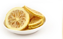 Why do lemon slices need to be lyophilized?